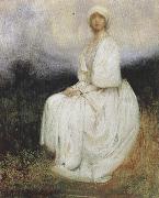 Arthur hacker,R.A. The Girl in White (mk37) Sweden oil painting artist